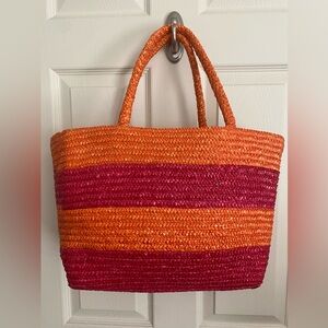 Boho Straw Beach Tote